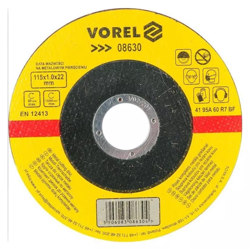 Disques à tronçonner VOREL 08630