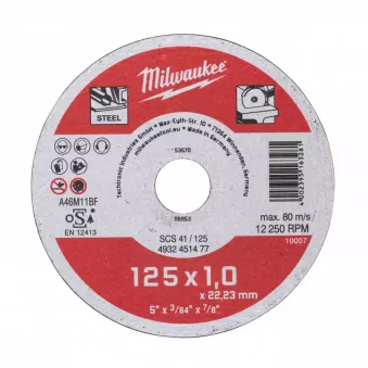 Disques à tronçonner MILWAUKEE 4932451477