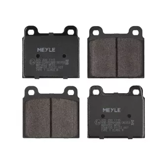 Jeu de 4 plaquettes de frein avant MEYLE 025 200 1115