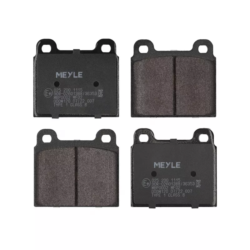 Jeu de 4 plaquettes de frein avant MEYLE 025 200 1115
