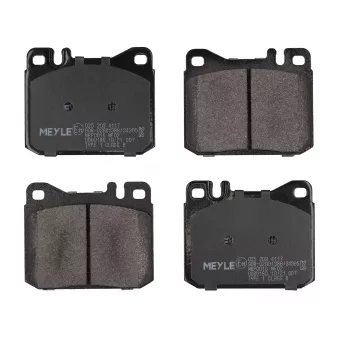 Jeu de 4 plaquettes de frein avant MEYLE 025 203 4117
