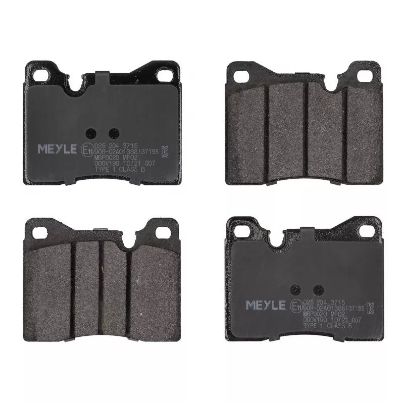 Jeu de 4 plaquettes de frein avant MEYLE 025 204 3715