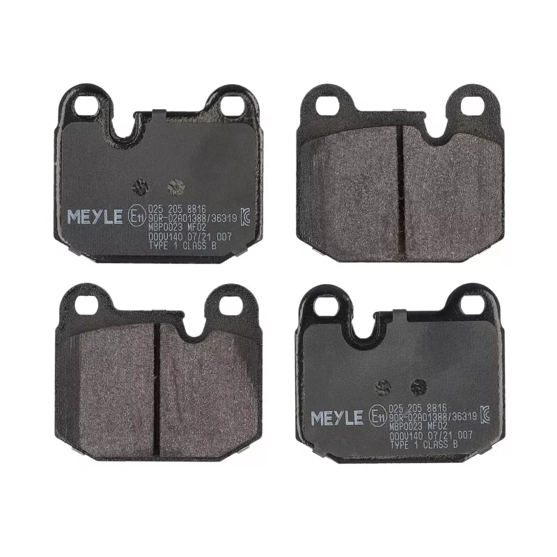 Jeu de 4 plaquettes de frein avant MEYLE 025 205 8816