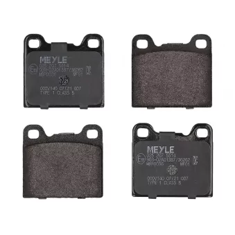 Jeu de 4 plaquettes de frein arrière MEYLE 025 207 5514