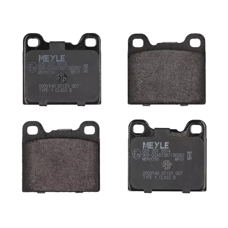 Jeu de 4 plaquettes de frein arrière MEYLE 025 207 5514