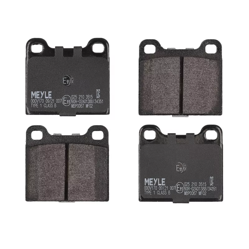 Jeu de 4 plaquettes de frein arrière MEYLE 025 210 3515