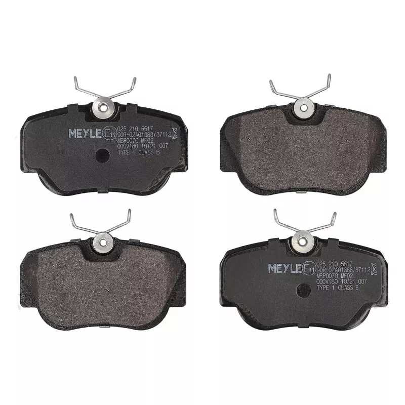 Jeu de 4 plaquettes de frein avant MEYLE 025 210 5517