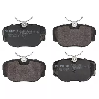 Jeu de 4 plaquettes de frein avant MEYLE 025 211 7317