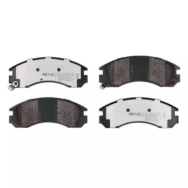 Jeu de 4 plaquettes de frein avant MEYLE 025 213 6315/PD