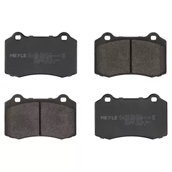 Jeu de 4 plaquettes de frein avant MEYLE 025 213 8115