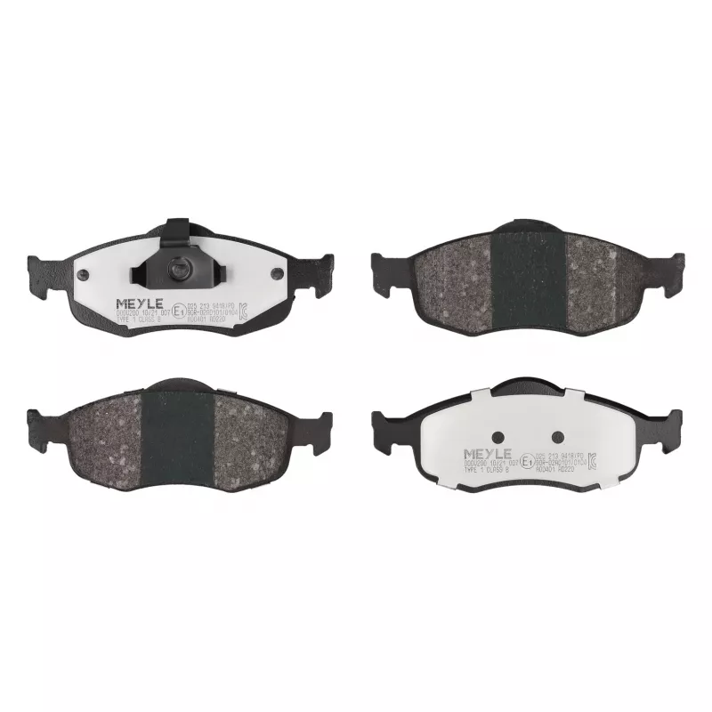 Jeu de 4 plaquettes de frein avant MEYLE 025 213 9418/PD