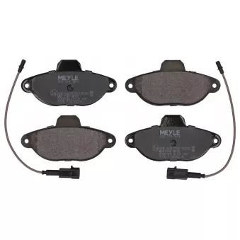 Jeu de 4 plaquettes de frein avant MEYLE 025 214 3616