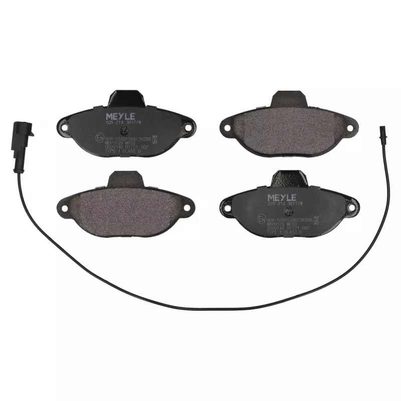Jeu de 4 plaquettes de frein avant MEYLE 025 214 3617/W