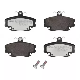 Jeu de 4 plaquettes de frein avant MEYLE 025 214 6318/PD