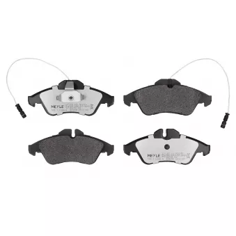 Jeu de 4 plaquettes de frein avant MEYLE 025 215 7620/PD