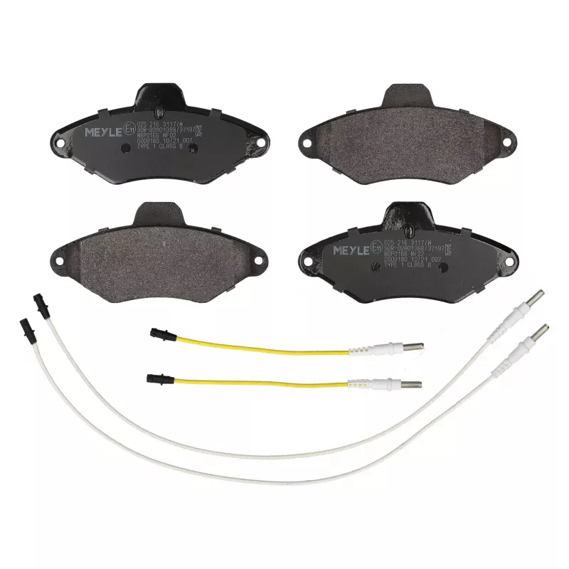 Jeu de 4 plaquettes de frein avant MEYLE 025 216 3117/W