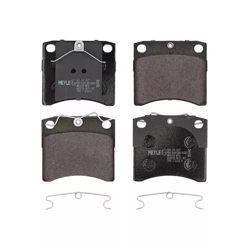 Jeu de 4 plaquettes de frein avant MEYLE 025 216 3517