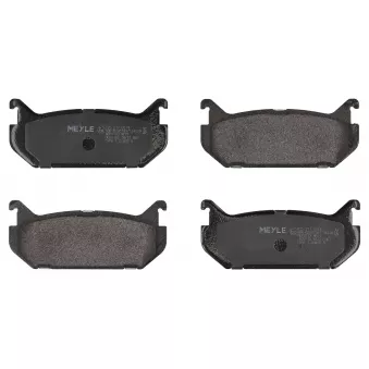 Jeu de 4 plaquettes de frein arrière MEYLE 025 217 6614