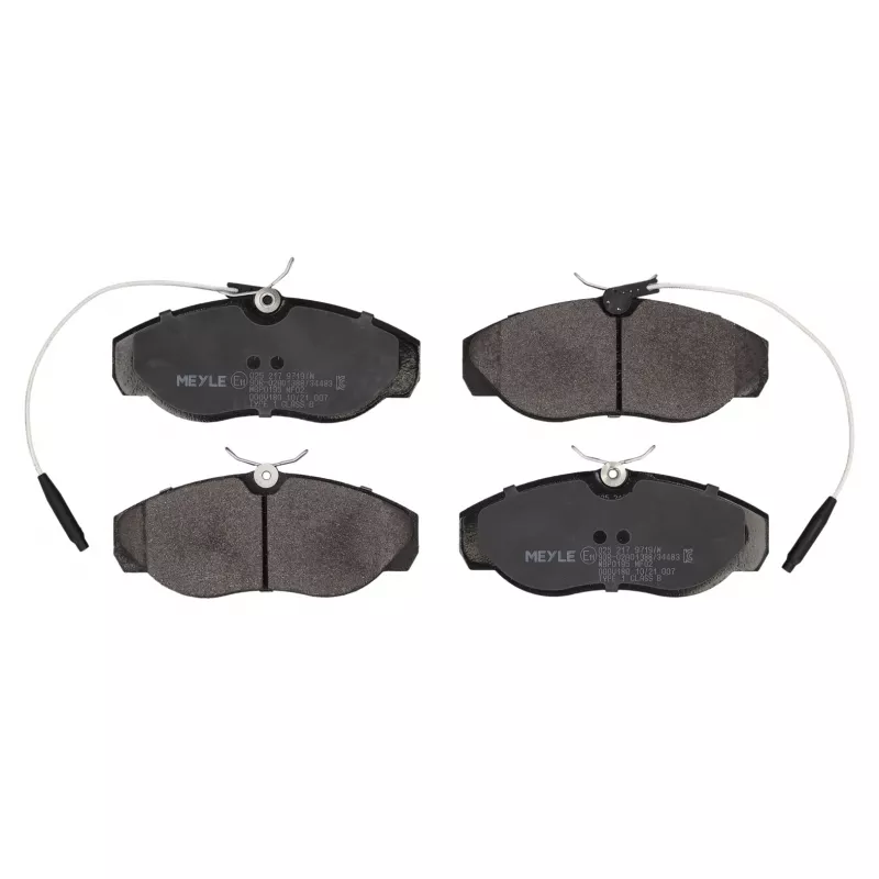 Jeu de 4 plaquettes de frein avant MEYLE 025 217 9719/W