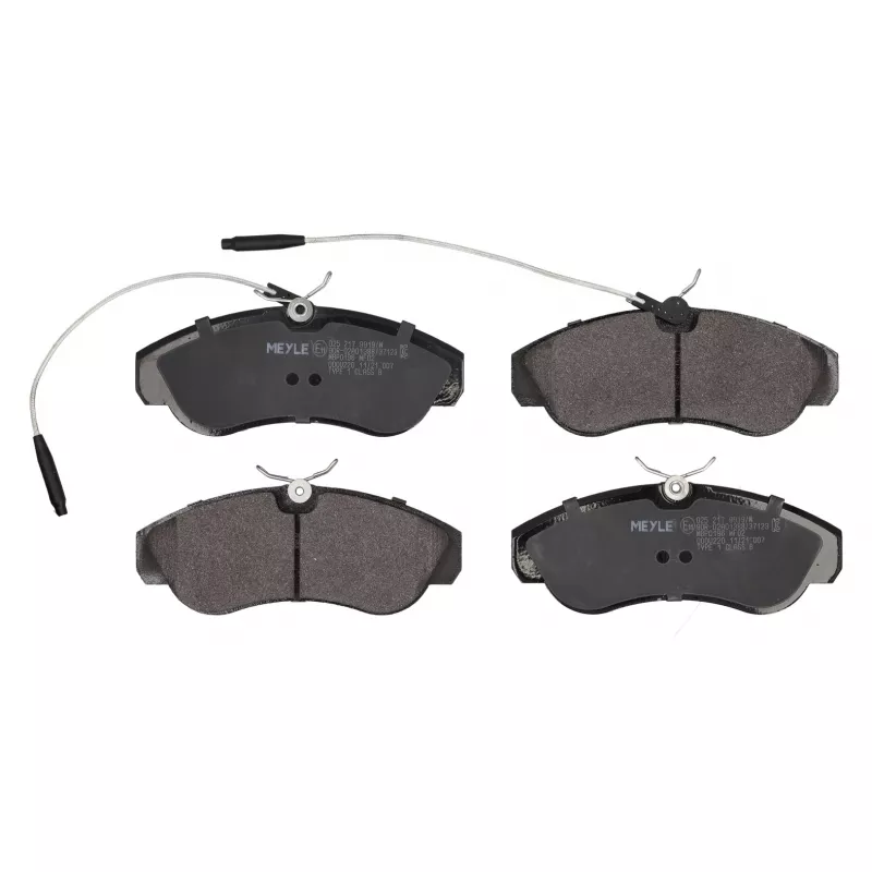Jeu de 4 plaquettes de frein avant MEYLE 025 217 9919/W