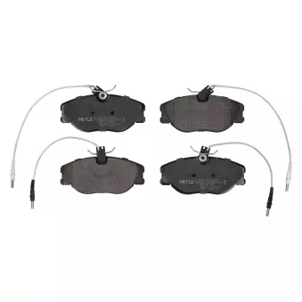 Jeu de 4 plaquettes de frein avant MEYLE 025 218 0119/W