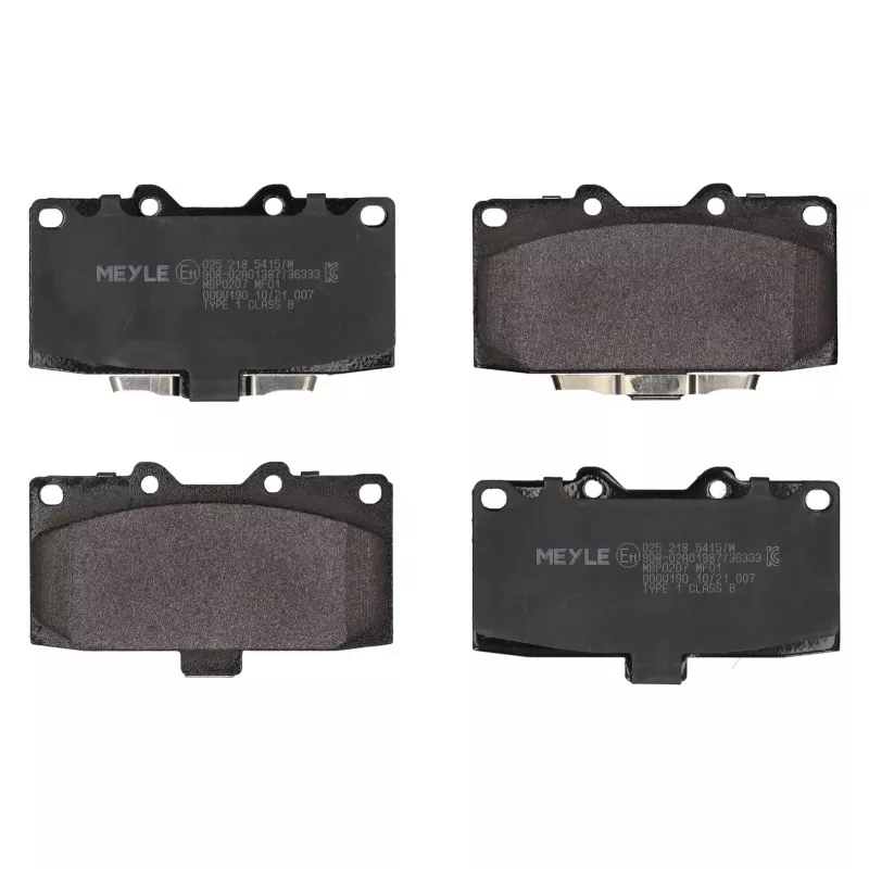 Jeu de 4 plaquettes de frein avant MEYLE 025 218 5415/W