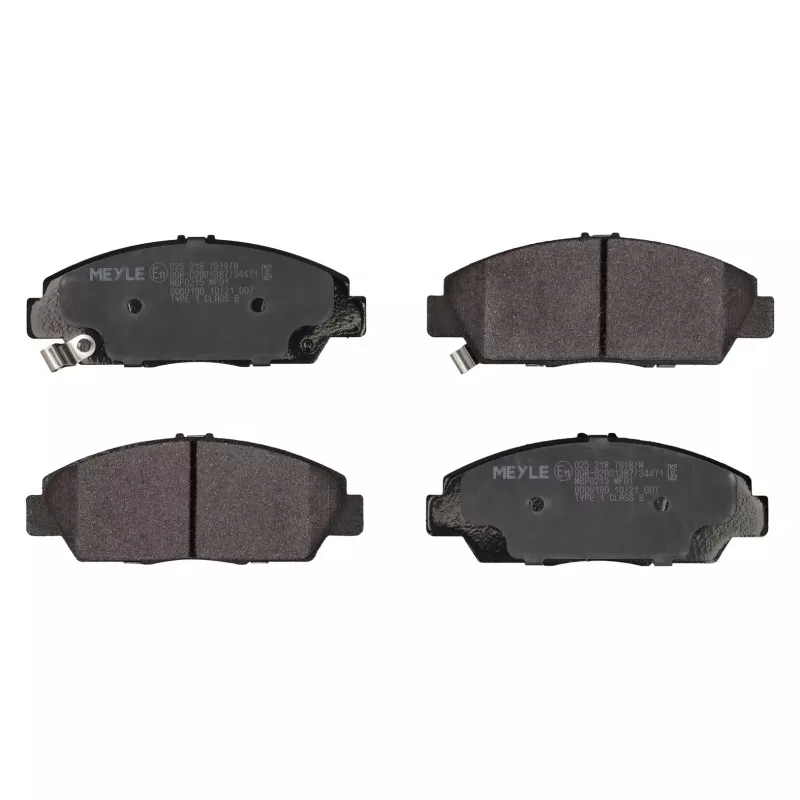 Jeu de 4 plaquettes de frein avant MEYLE 025 218 7918/W