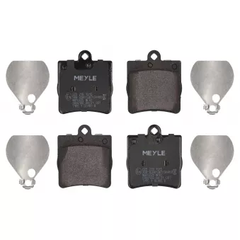 Jeu de 4 plaquettes de frein arrière MEYLE 025 219 1915
