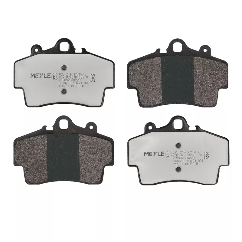 Jeu de 4 plaquettes de frein avant MEYLE 025 219 3716/PD