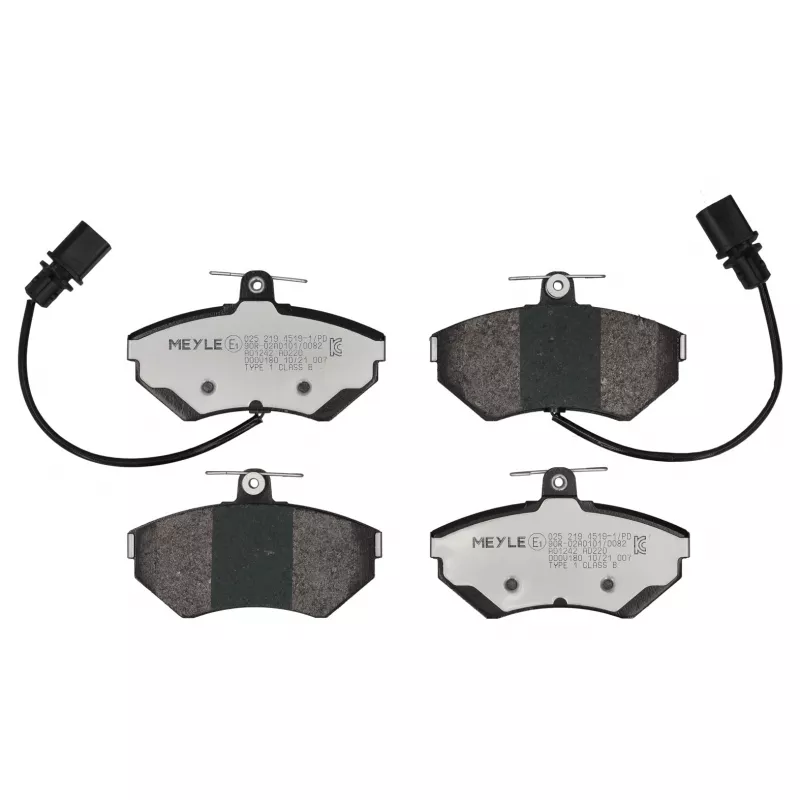 Jeu de 4 plaquettes de frein avant MEYLE 025 219 4519-1/PD