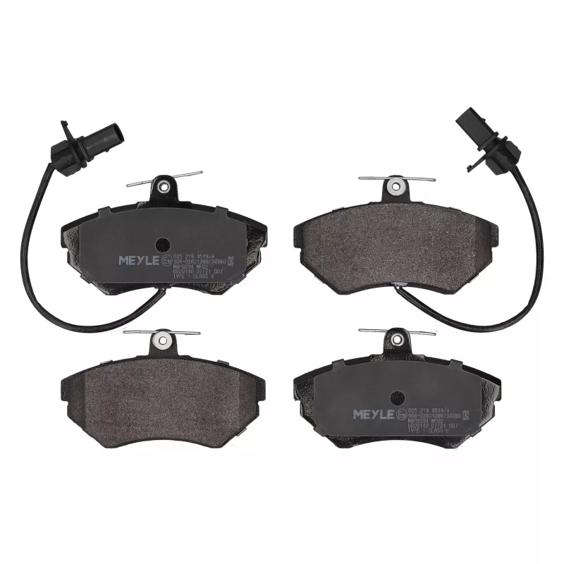 Jeu de 4 plaquettes de frein avant MEYLE 025 219 4519/W