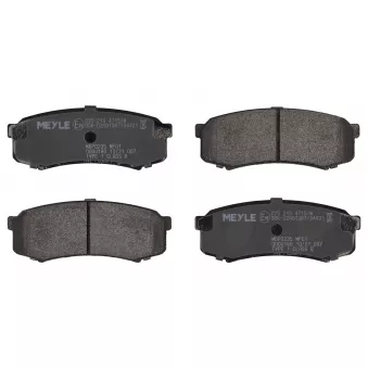 Jeu de 4 plaquettes de frein arrière MEYLE 025 219 4715/W