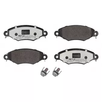 Jeu de 4 plaquettes de frein avant MEYLE 025 219 8018/PD