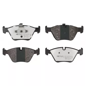 Jeu de 4 plaquettes de frein avant MEYLE 025 219 9020/PD