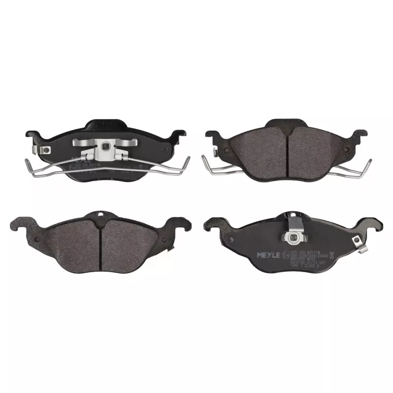 Jeu de 4 plaquettes de frein avant MEYLE 025 230 6317/W
