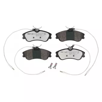 Jeu de 4 plaquettes de frein avant MEYLE 025 231 2419/PD