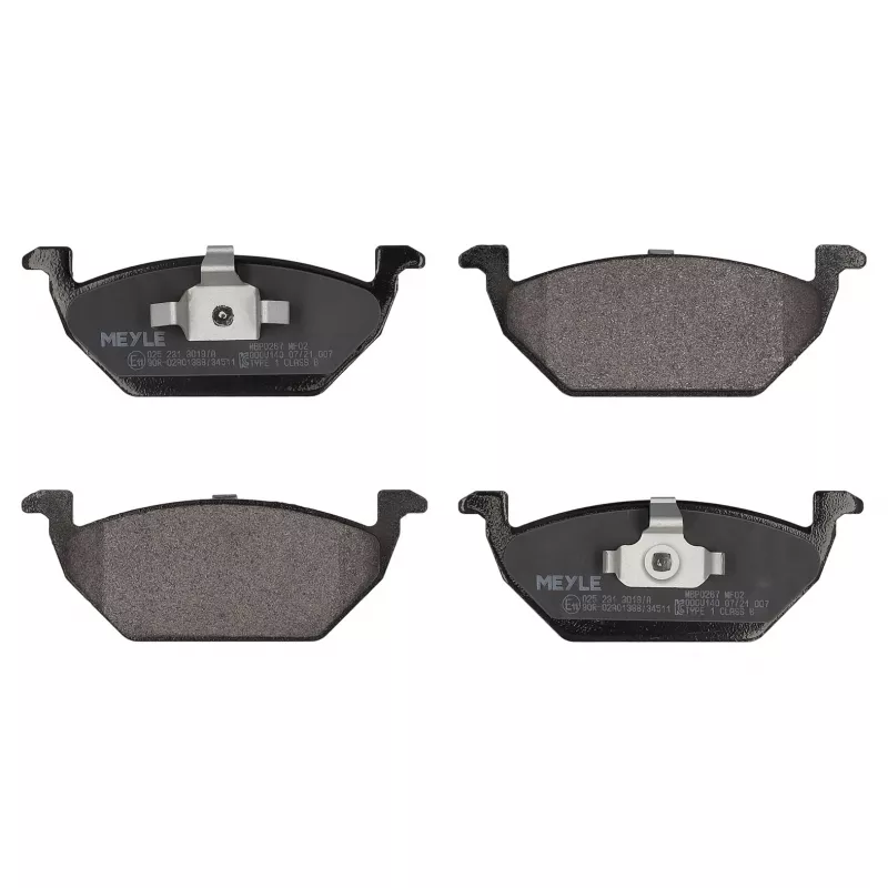 Jeu de 4 plaquettes de frein avant MEYLE 025 231 3019/A