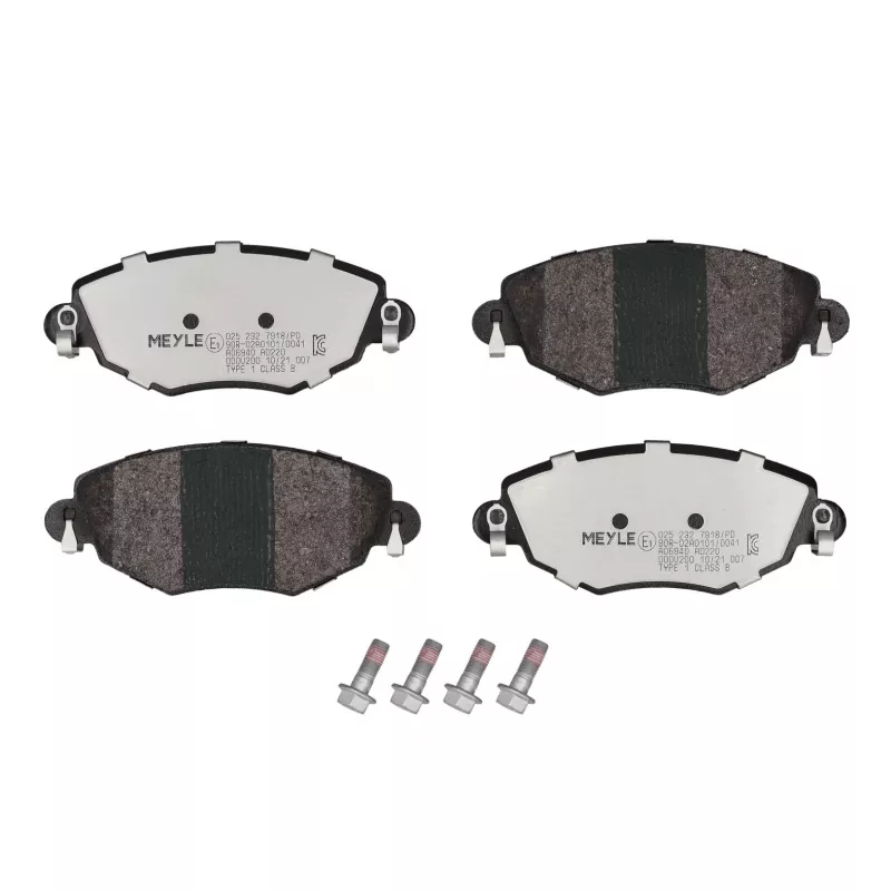 Jeu de 4 plaquettes de frein avant MEYLE 025 232 7918/PD