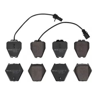 Jeu de 4 plaquettes de frein avant MEYLE 025 232 8017/W