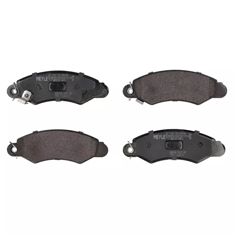 Jeu de 4 plaquettes de frein avant MEYLE 025 232 9614/W
