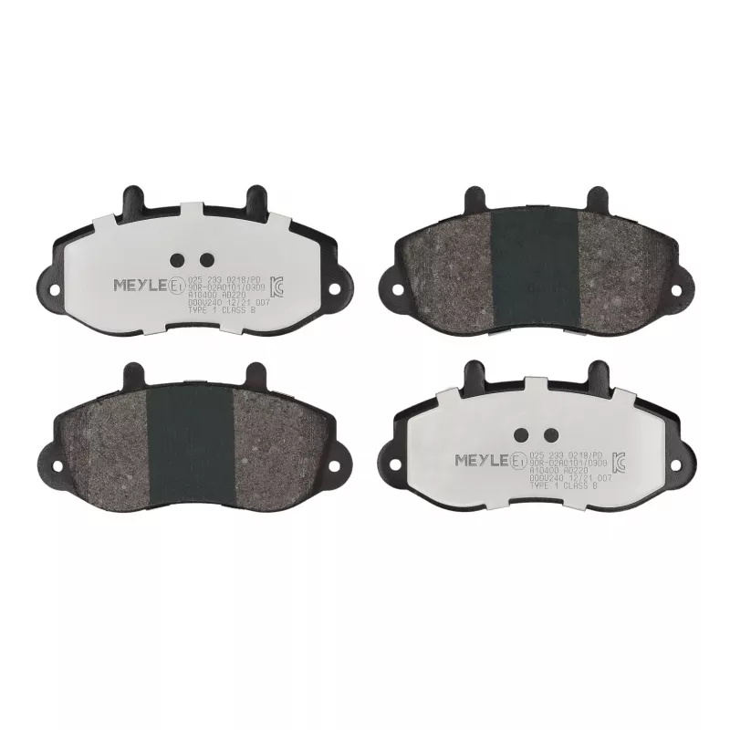 Jeu de 4 plaquettes de frein avant MEYLE 025 233 0218/PD