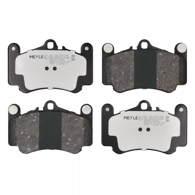 Jeu de 4 plaquettes de frein avant MEYLE 025 233 3017/PD