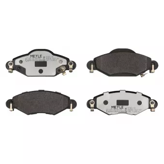 Jeu de 4 plaquettes de frein avant MEYLE 025 233 4017/PD