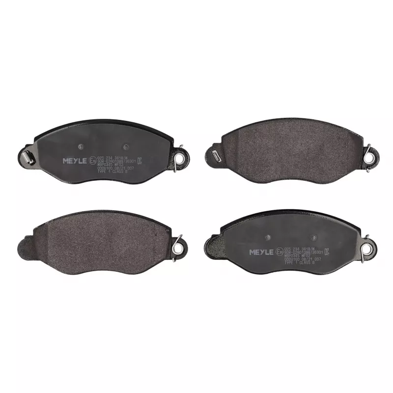 Jeu de 4 plaquettes de frein avant MEYLE 025 234 3418/W