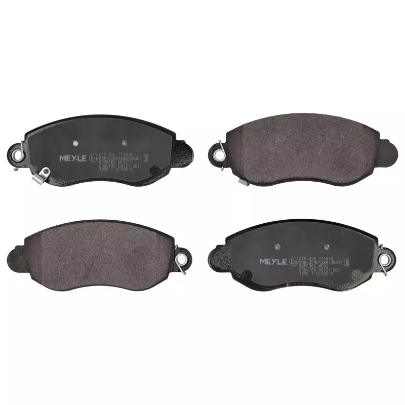Jeu de 4 plaquettes de frein avant MEYLE 025 235 7718/W