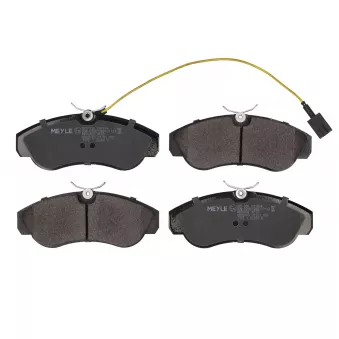 Jeu de 4 plaquettes de frein avant MEYLE 025 236 0319/W