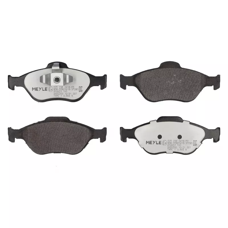 Jeu de 4 plaquettes de frein avant MEYLE 025 236 0418/PD