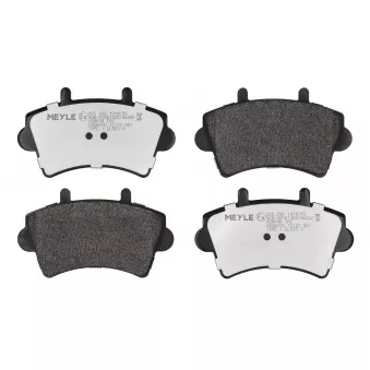 Jeu de 4 plaquettes de frein avant MEYLE 025 236 1318/PD