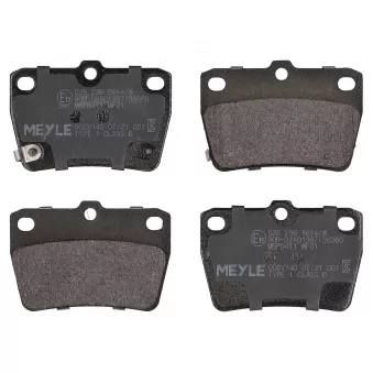 Jeu de 4 plaquettes de frein arrière MEYLE 025 236 5614/W