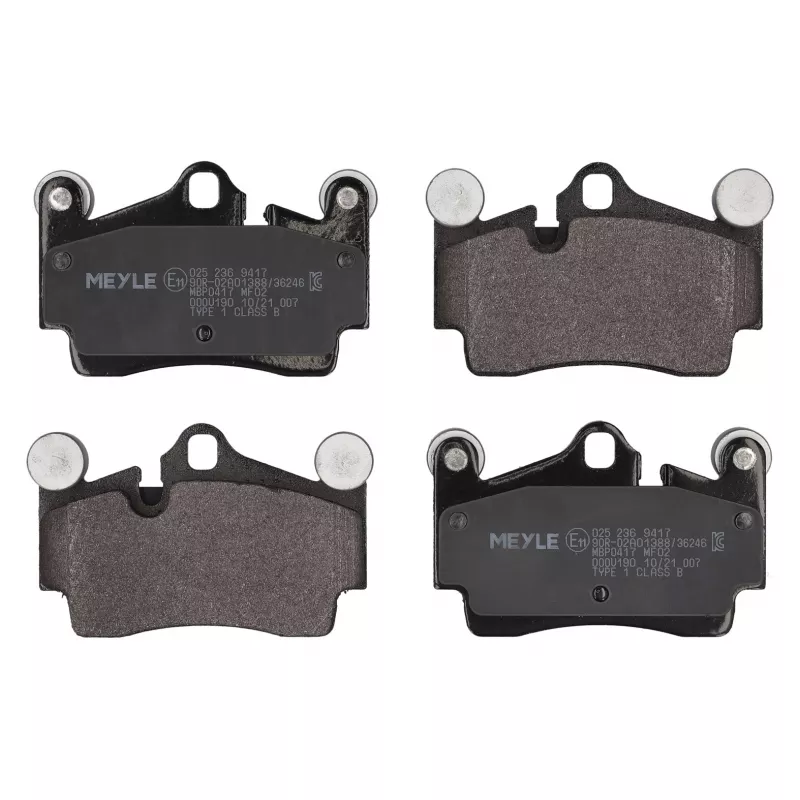 Jeu de 4 plaquettes de frein arrière MEYLE 025 236 9417